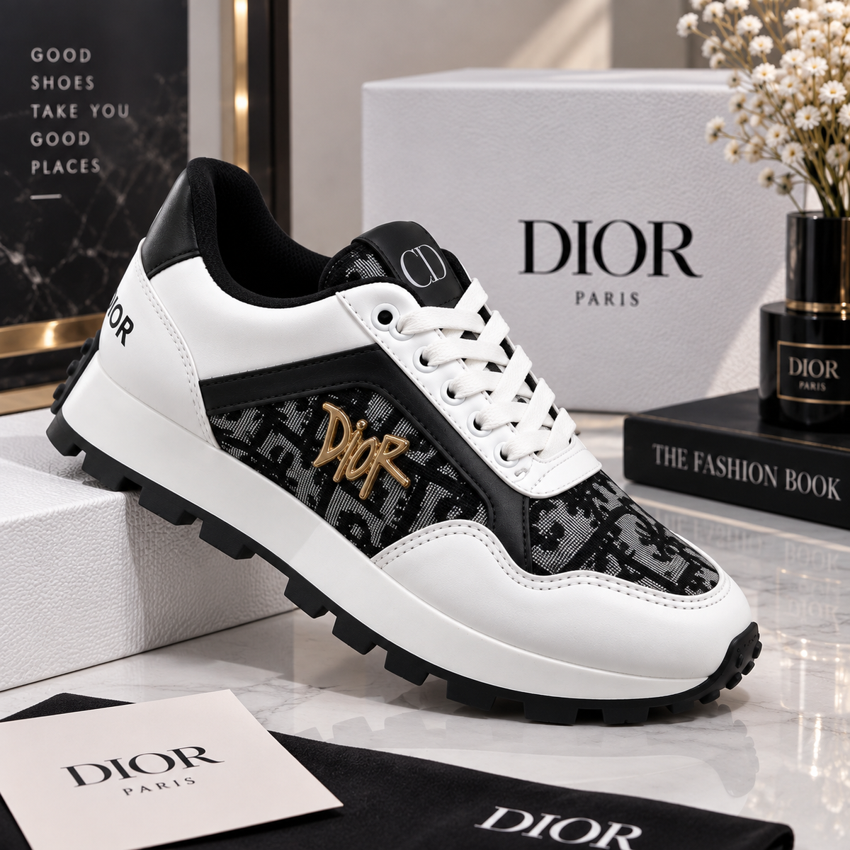 Dior-Style shoes  – Black & White