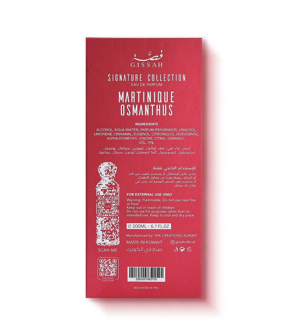 Martinique Osmanthus EDP 200ml By Gissah