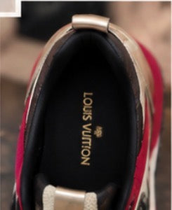 Luxury DesignerShoes Red, Gold & Brown