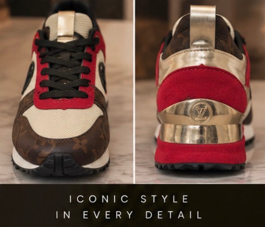 Luxury DesignerShoes Red, Gold & Brown