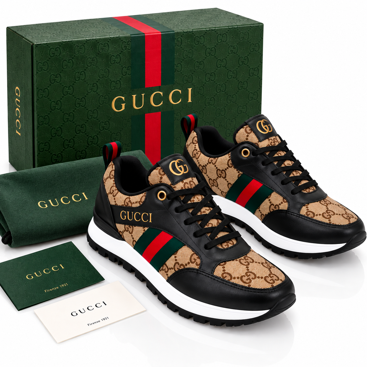 Black & Beige Women's Luxury Shoes